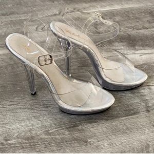 Clear Glitter Heels Competition 5” Shoe Fairy 8